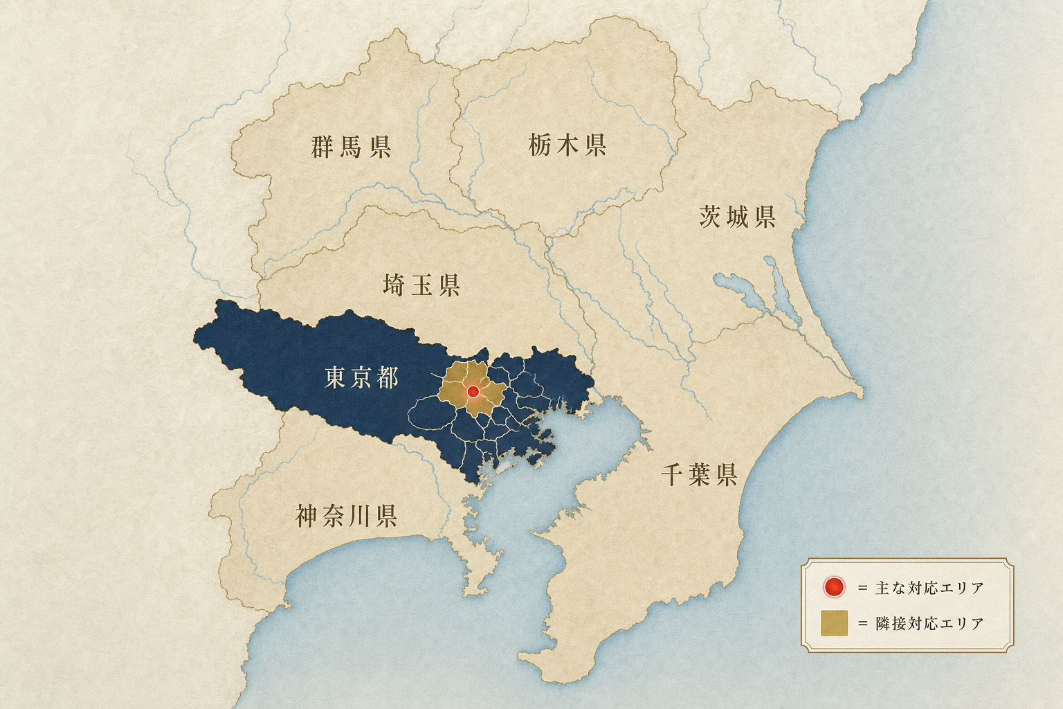 関口工務店 対応エリア — 東京・関東圏
